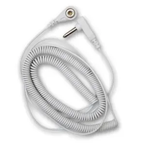 Spiral-Erdungskabel mit Druckknopf (ca. 4,5 m)