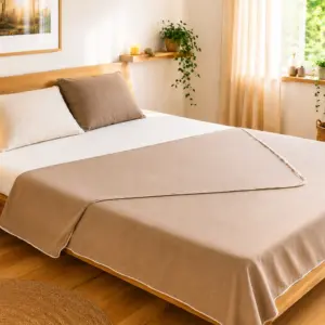 Sac de couchage « Erdungs » en coton bio avec fibres d'argent – 210 × 105 cm