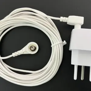 Erdungskabel mit original Schweizer Erdungsstecker und Doppelanschluss